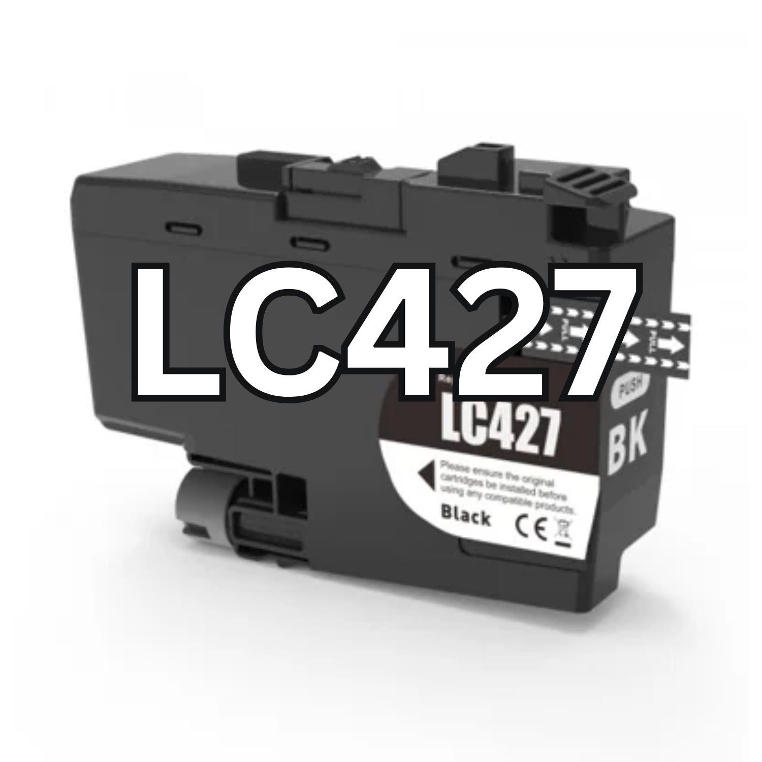 Brother LC-427XLBK mustekasetti, Tarvike, 6000 sivua, Musta, Takuu 3v.