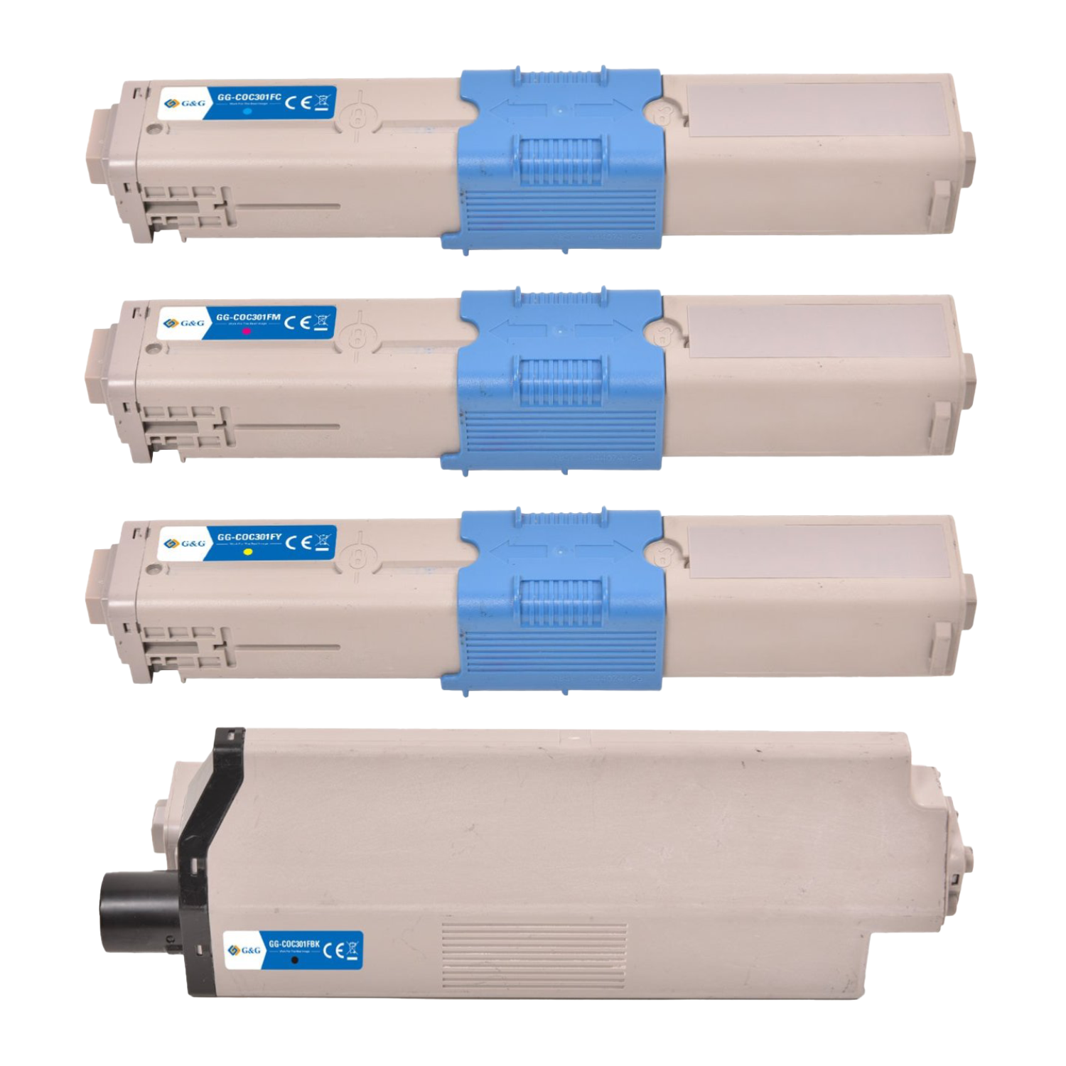 OKI MC362 KCMY, 4-färgs bläckpatronset, tillbehör, garanti 3 år