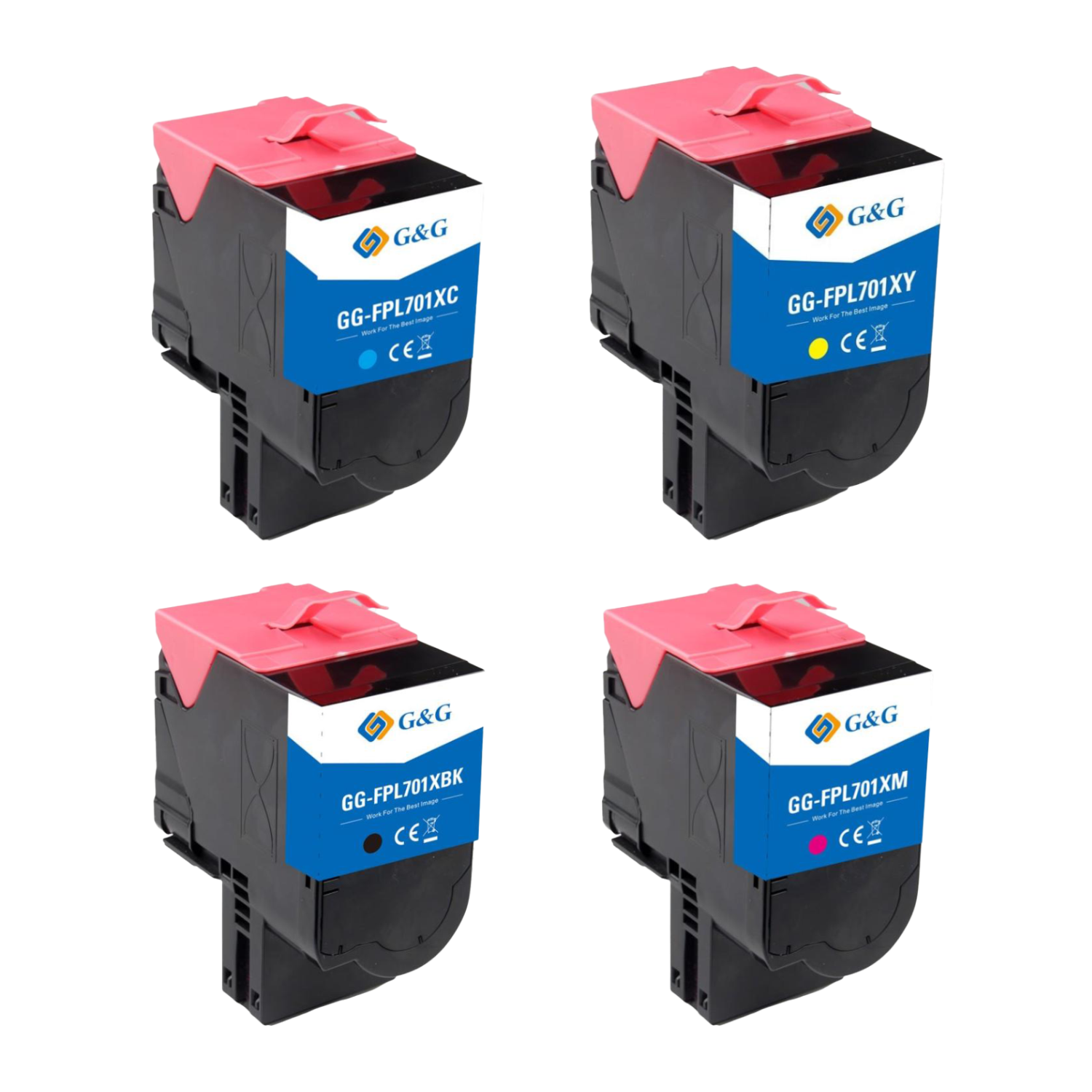 Lexmark 70C2HC0 (CS310/CS410) KCMY, 4-färgs bläckpatronset, tillbehör, garanti 3 år