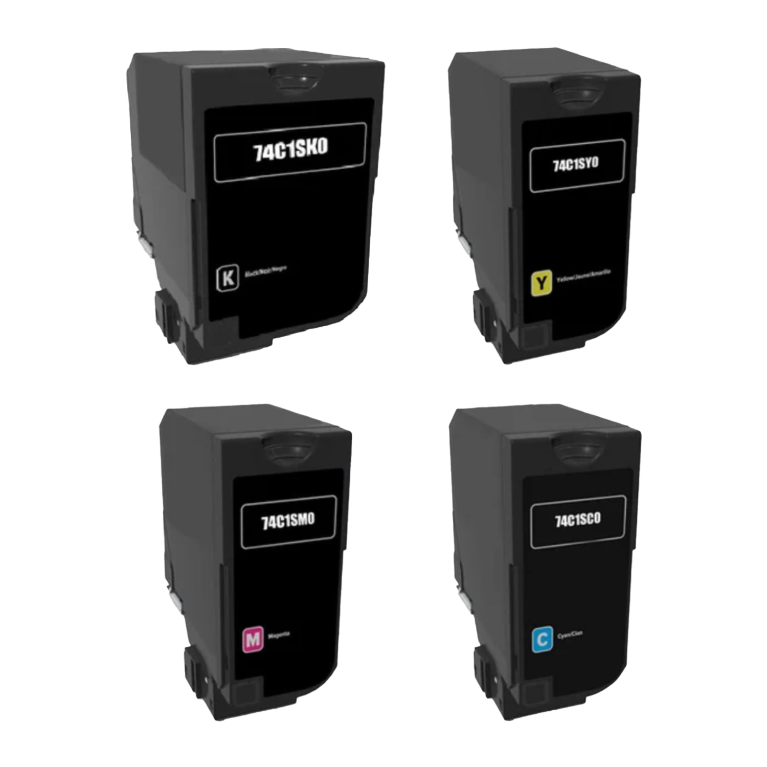 Lexmark 74C2HKE (CS720) KCMY, 4-color ink cartridge set, accessories, warranty 3 years