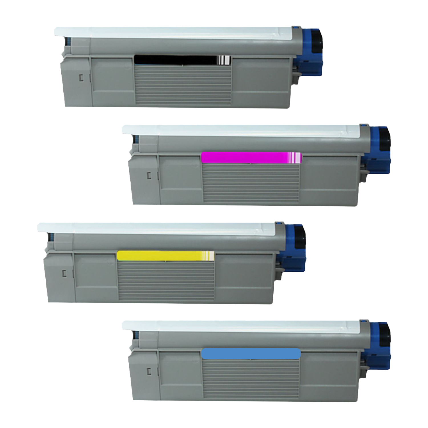 OKI C5950 KCMY, 4-color ink cartridge set, accessories, warranty 3 years