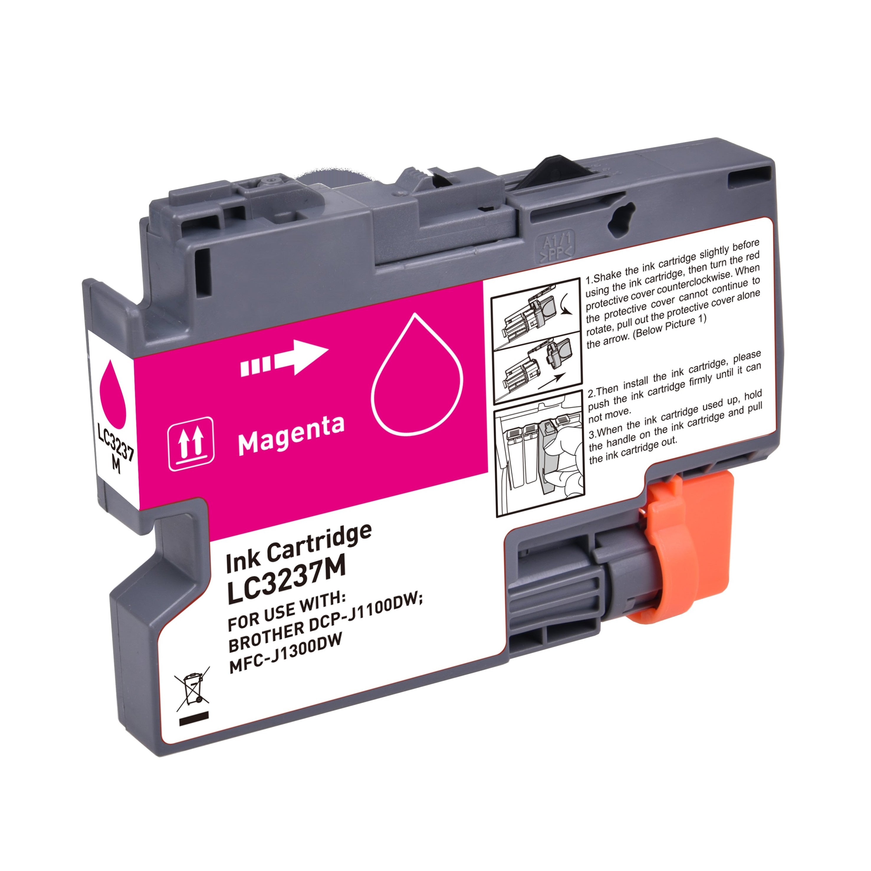 Brother LC-3237M mustekasetti, tarvike 1500 Magenta, Takuu 3v.