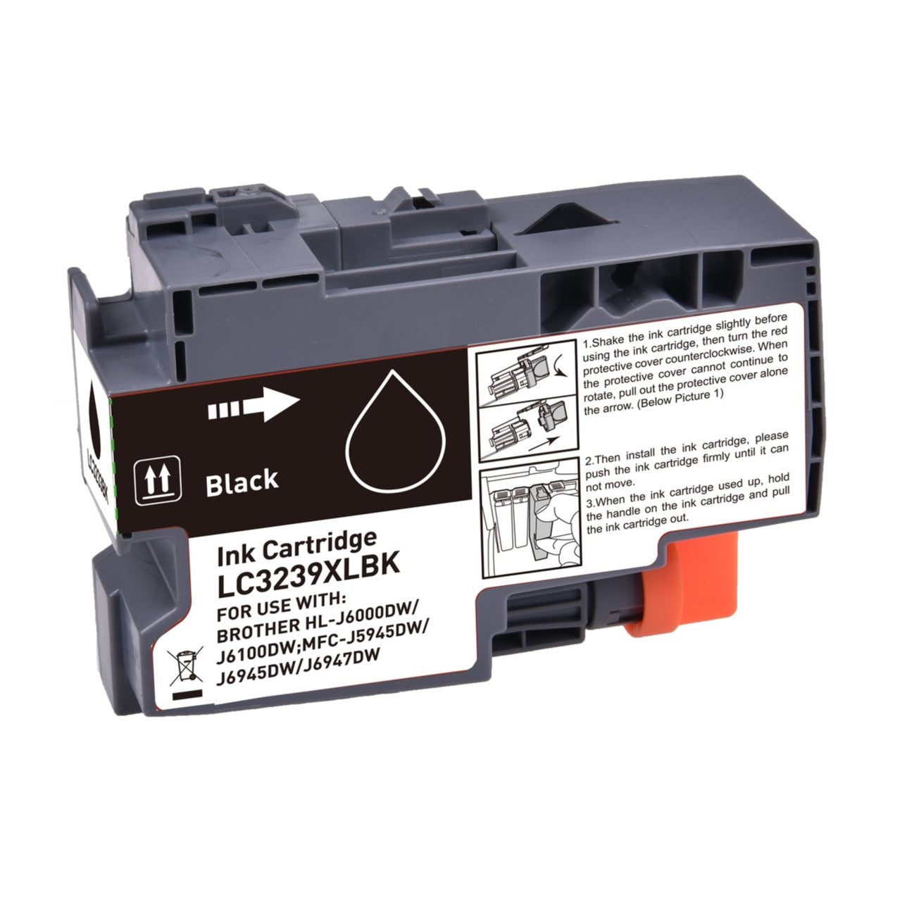 Brother LC-3239XLBK mustekasetti, tarvike 6000 Musta, Takuu 3v.