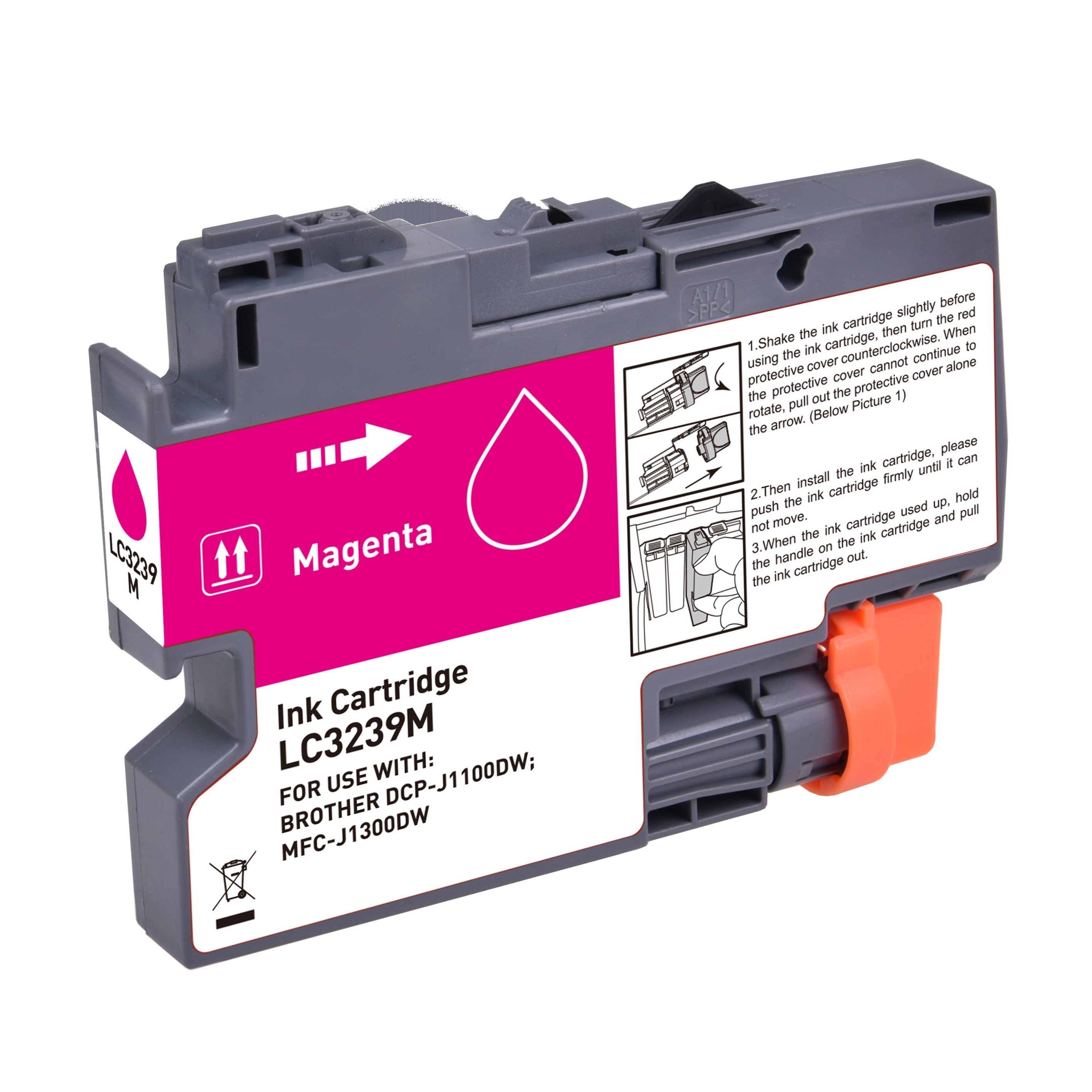 Brother LC-3239XLM mustekasetti, tarvike 5000 Magenta, Takuu 3v.