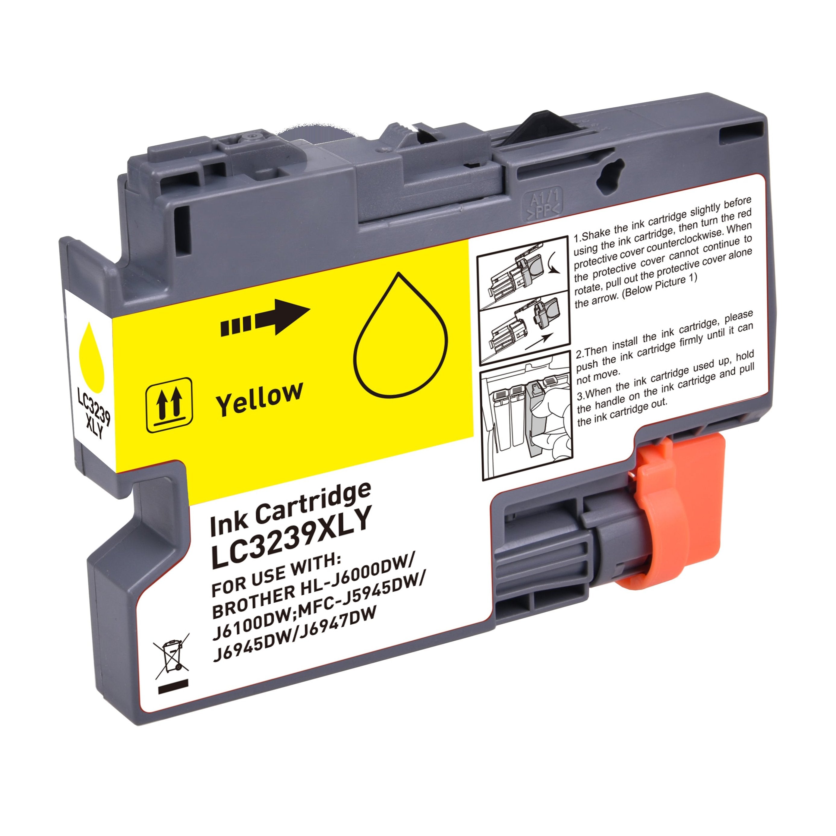 Brother LC-3239XLY mustekasetti, tarvike 5000 Yellow, Takuu 3v.