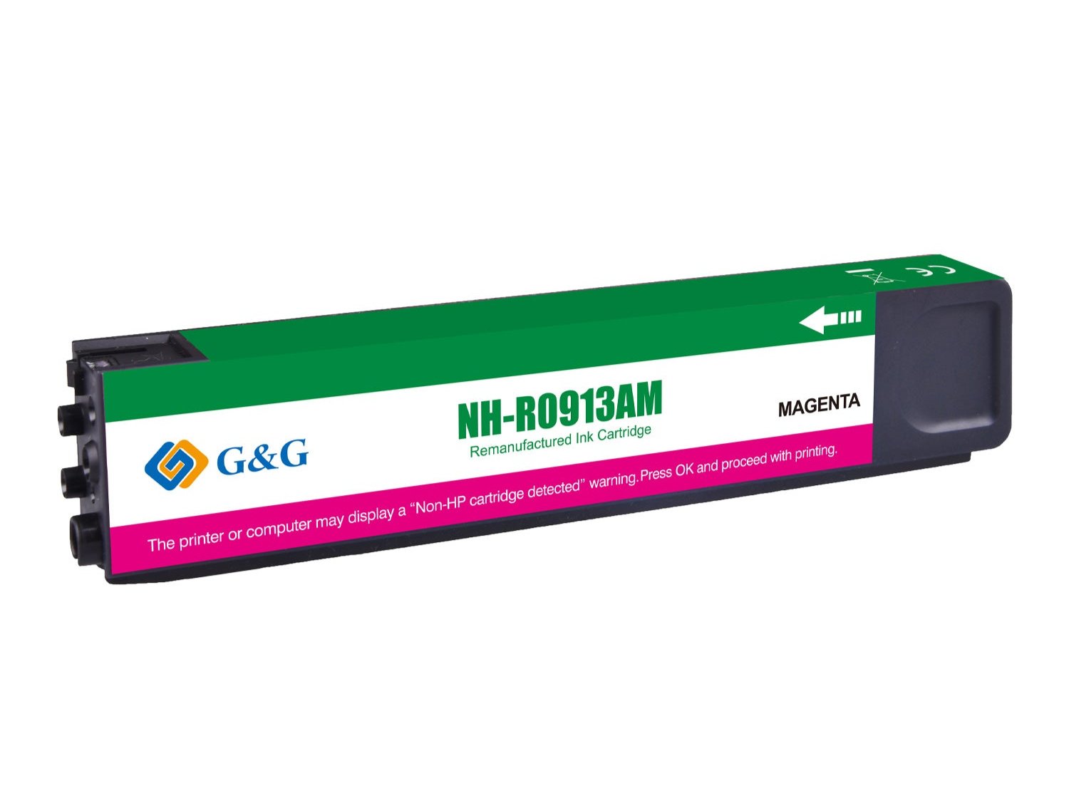 Hp 913A bläckpatron, leverans 3000 sidor, F6T78AE Magenta, Garanti 3 år.