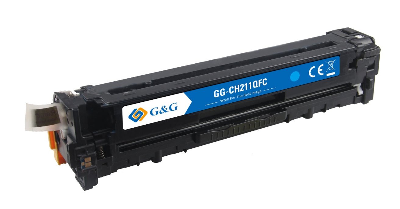 Hp CF211A bläckpatron, leverans 1800 sidor, 131A cyan, Garanti 3 år.