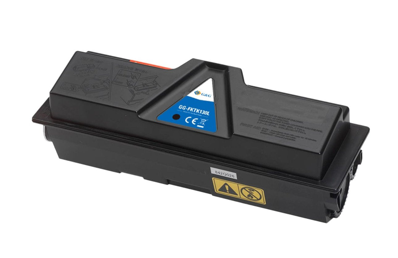Kyocera TK-130 bläckpatron, leverans 12000 sidor, svart, Garanti 3 år.