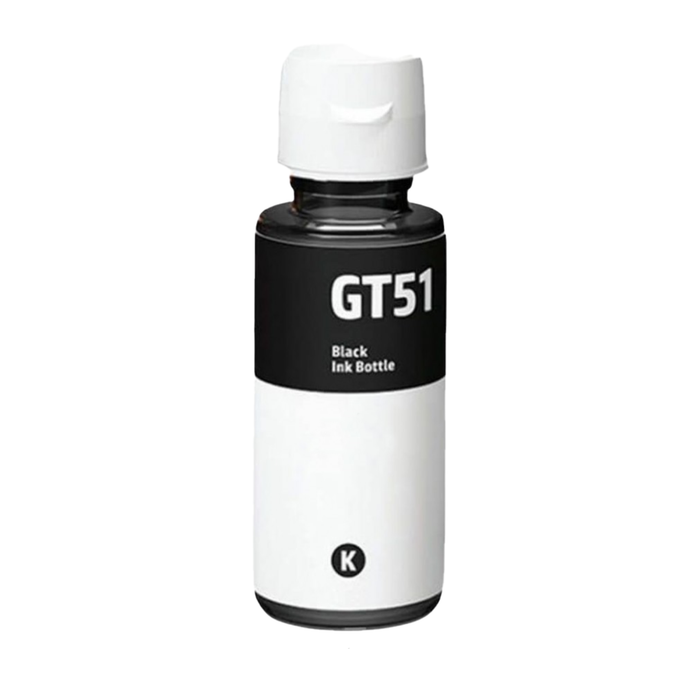 Hp GT51BK ink cartridge, accessory 100ml Black, Warranty 3 years.