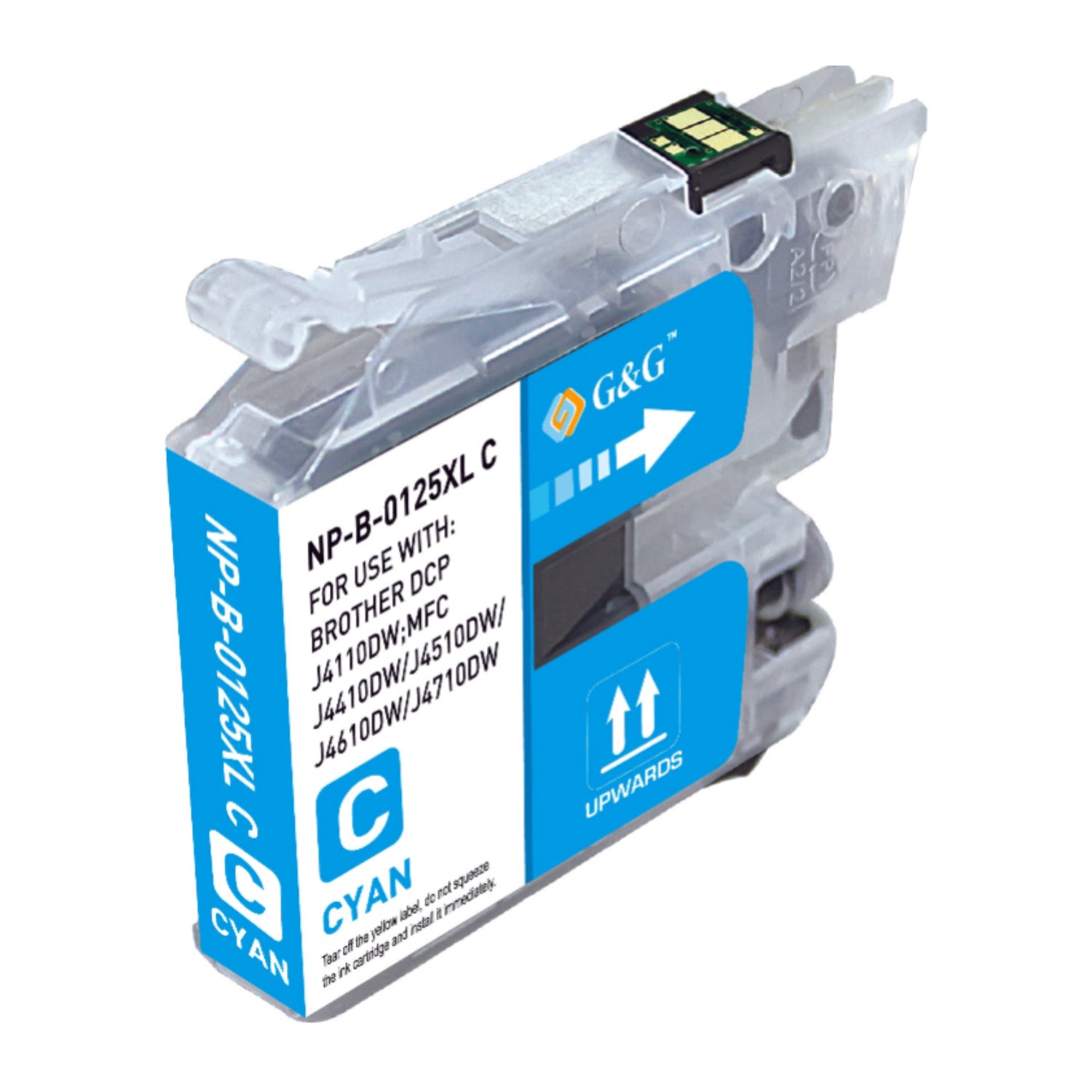 Brother LC-125XLC ink cartridge, accessory 16.6ml Cyan, Warranty 3 years.