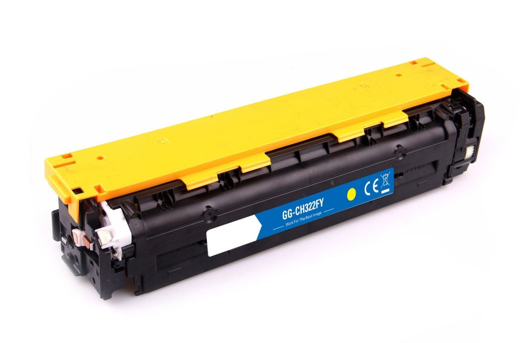 Hp CE322 ink cartridge, supply 1300 pages, 128A Yellow, Warranty 3 years.