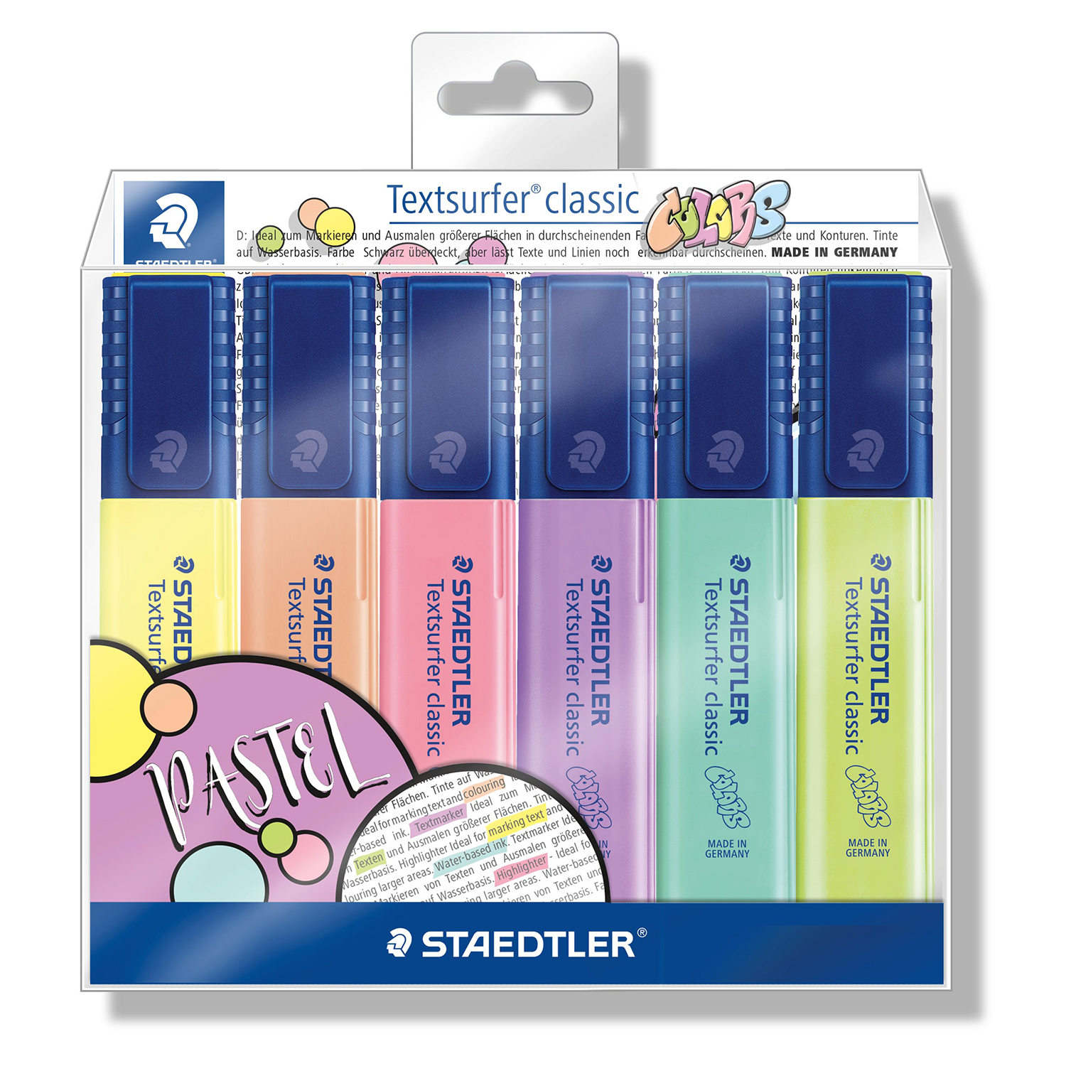 Staedler Textsurfer Classic highlighter pen pack of 6 colors